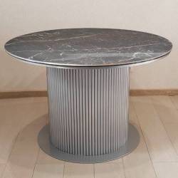 Стол обеденный Трубочки арт 2 серебро