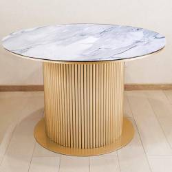 Стол обеденный Трубочки арт 2 золото