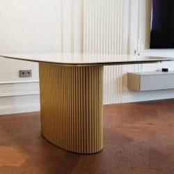 Стол обеденный Трубочки арт 1 золото